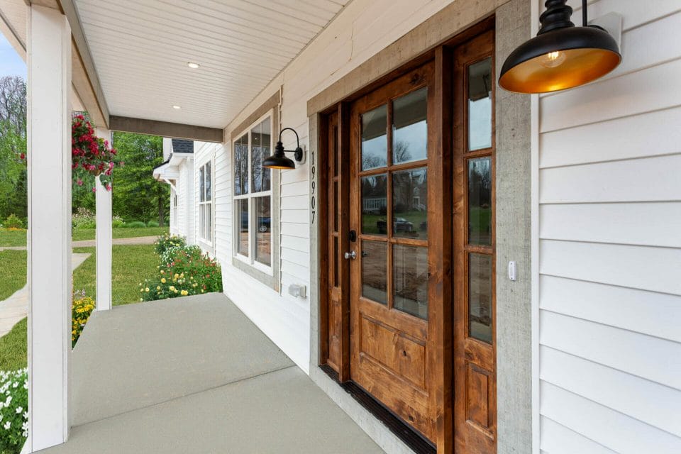 Vineyard model home front porch